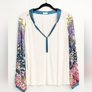 Anthropologie Tiny Eleanor Floral Boho Chic Romantic Cottagecore Blouse, XL